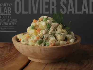 Recipe Olivier salad (stolichny salad) || gastrolab russian christmas dinner
