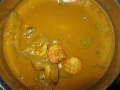 Prawn bottlegourd curry(suraikai eral kulambu)
