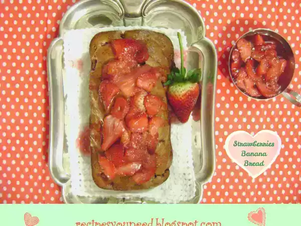 Recipe Strawberry banana bread