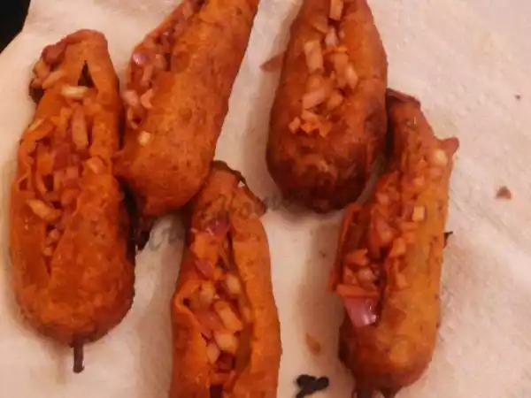 Recipe Stuffed mirchi bajji tanjy stew/ mirchi bajji pulusu