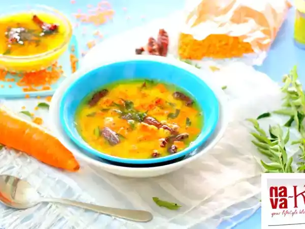 Recipe Masoor dal carrot sambar (indian dal curry)