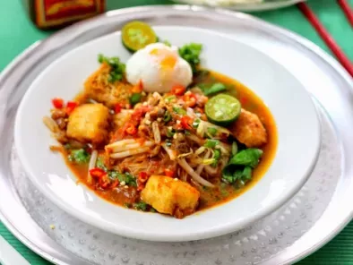 Recipe Mee siam kuah/gravy (vegetarian)