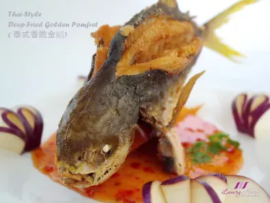 Recipe Thai-style deep-fried golden pomfret