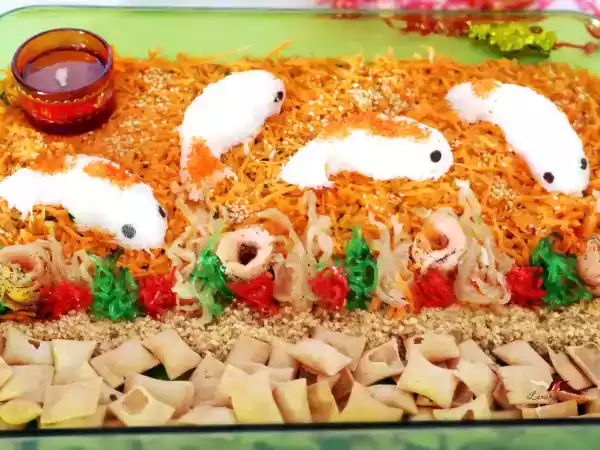 Recipe Chinese new year salmon yu sheng with jellyfish