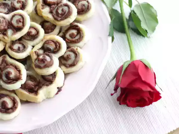 Recipe Nutella puffed hearts - valentine's day - video recipe !
