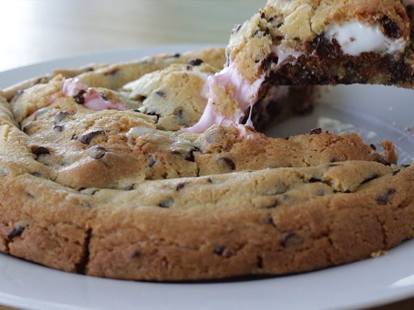 Recipe Marshmallow giant cookie - video recipe !