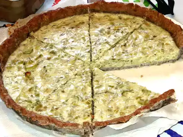 Recipe Leek pie (dairy free)