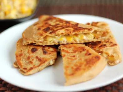 Recipe Cheese corn pizza paratha recipe