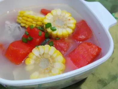 Recipe Tasty papaya pork rib soup ( 木瓜排骨湯 )