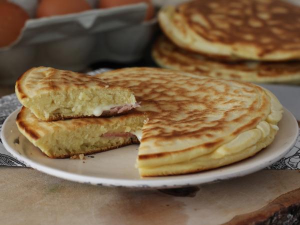 Recipe Croque pancakes with ham&cheese - video recipe!