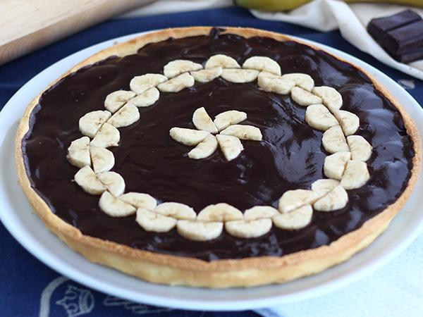 Recipe Chocolate and banana tart