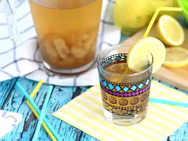 Recipe Homemade peach iced tea