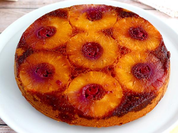 Recipe Pineapple upside down cake, the easiest recipe