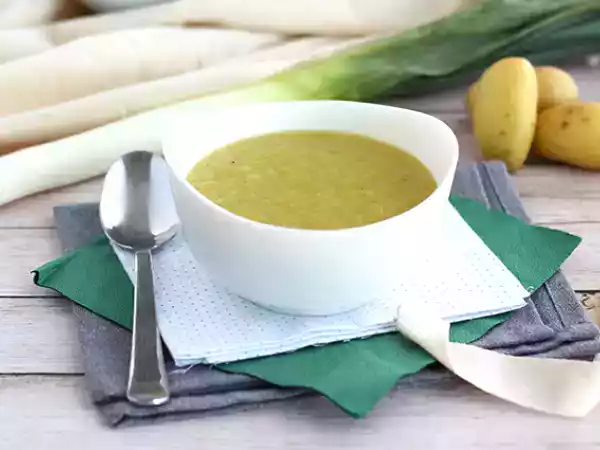 Recipe Easy and quick leek and potato soup