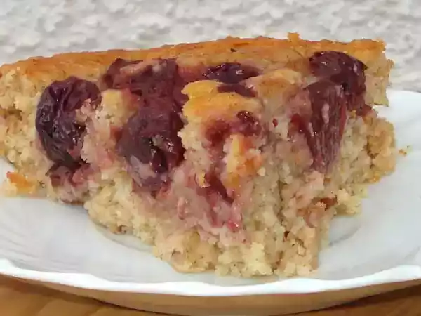 Recipe Luscious cherry, oats and coconut cake (dairy free)
