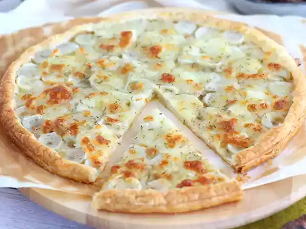 Recipe Puff pastry tart with jerusalem artichokes