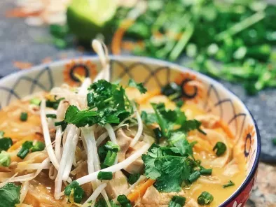 Recipe Thai coconut curry chicken soup (30 minute recipe): the pretty feed