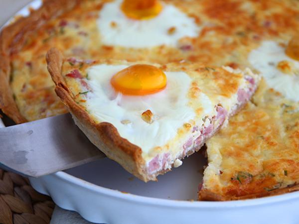 Recipe Ham and eggs quiche