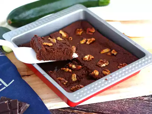 Recipe Chocolate zucchini brownies without butter!