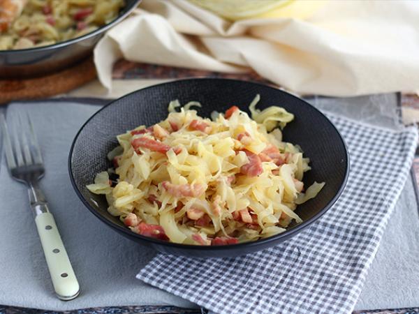 Recipe Cabbage with bacon