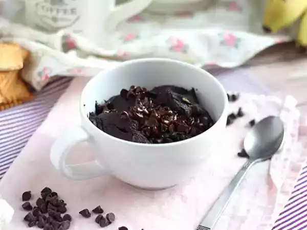 Recipe Vegan mug cake - chocolate and peanut butter in 1 minute
