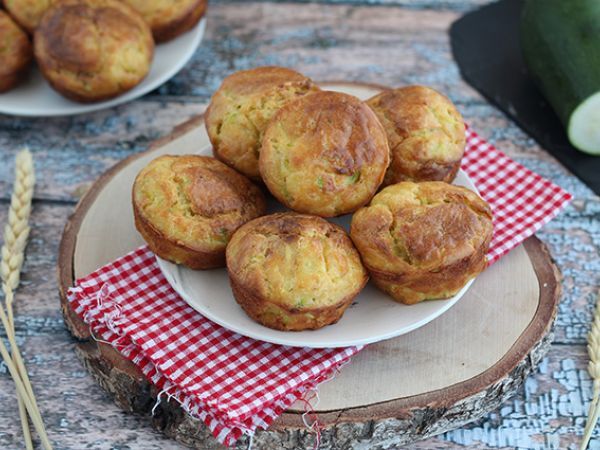 Recipe Zucchini and goat cheese muffins