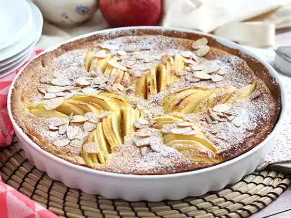 Recipe Apple and almond tart (tarte normande)