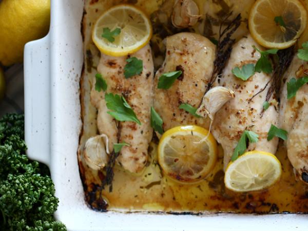 Recipe Baked lemon chicken