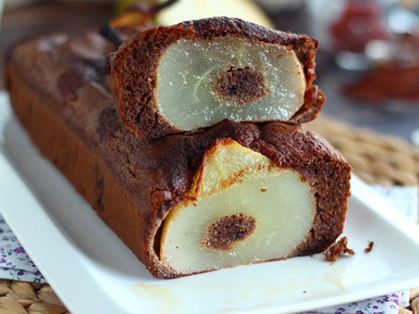 Recipe Chocolate cake with pears