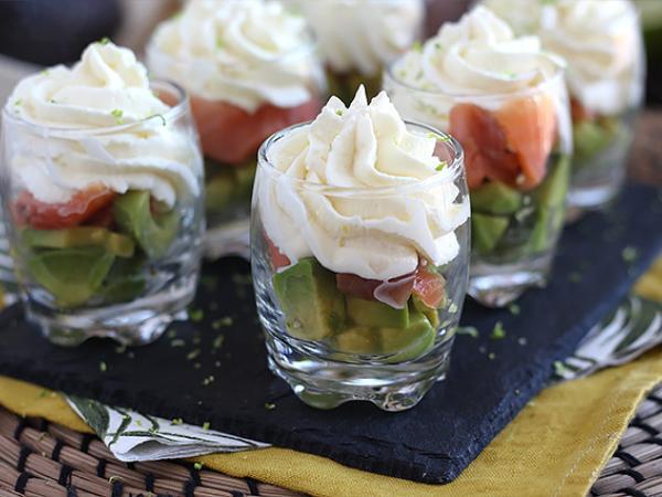 Recipe Avocado and smoked salmon verrines