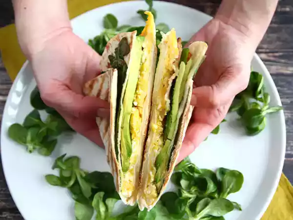 Recipe Grilled tortilla wrap brunch style - tortilla wrap hack