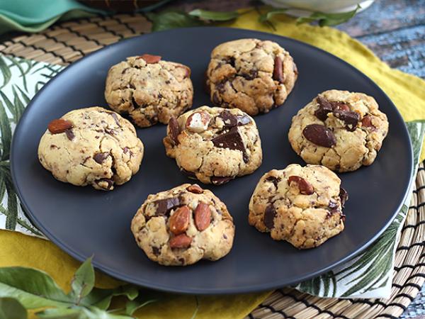 Recipe Peanut and chocolate cookies