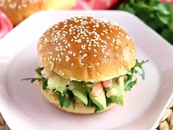 Recipe Shrimp, avocado, and coriander sandwich