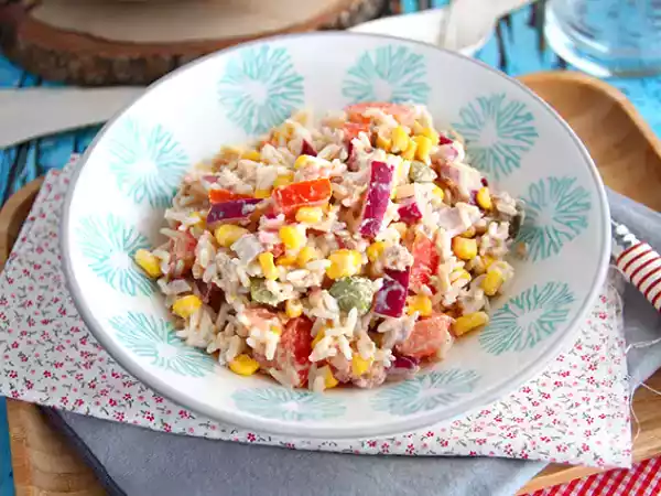 Recipe Rice salad (easy and quick)