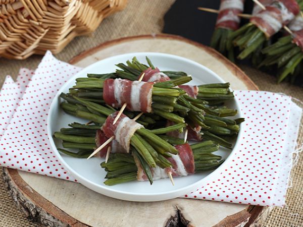 Recipe Green bean and bacon bundles