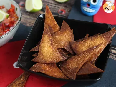 Recipe Witches' hats tortilla chips for halloween
