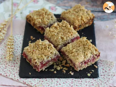 Recipe Crumble bars with raspberries, the best snack