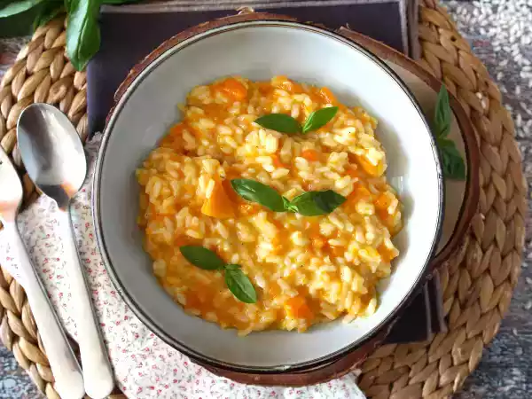 Recipe Colorful and delicate pumpkin risotto