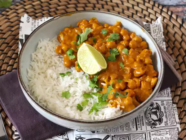 Recipe Chickpea curry, the super gourmet vegan recipe