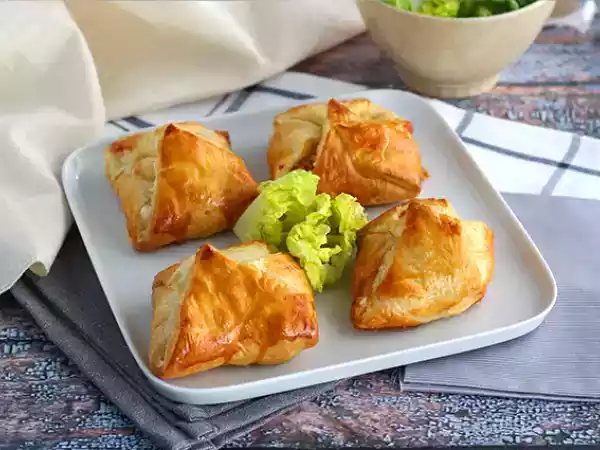 Recipe Flaky baskets with smoked salmon