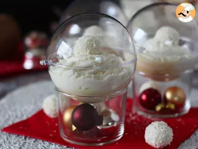 Recipe Coconut verrines raffaello style - a fairytale dessert in a snowball