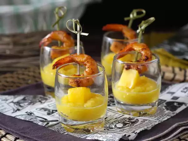 Recipe Prawn and mango verrines