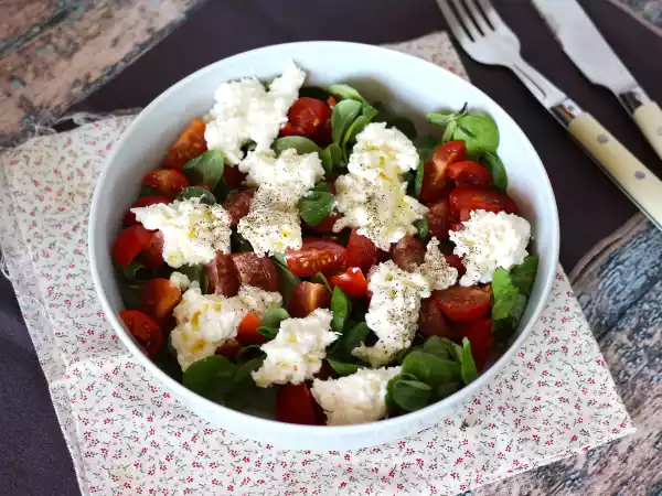 Recipe Homemade stracciatella, easy, cheap and quick recipe for burrata cream