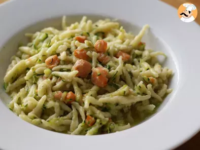 Recipe Salmon and zucchini pasta