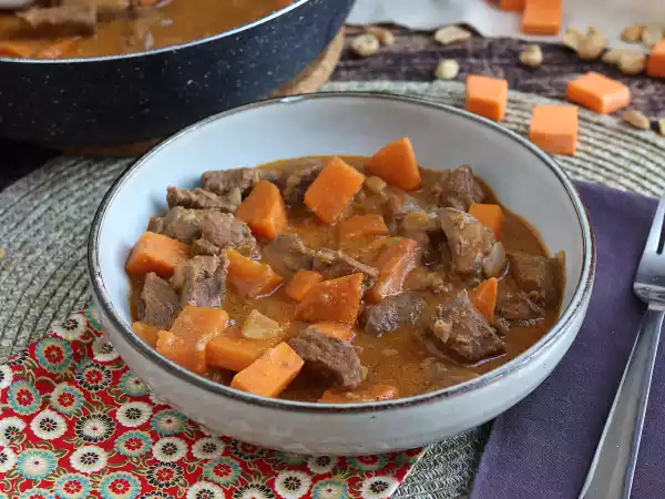 Recipe African mafé beef - easy and tasty recipe