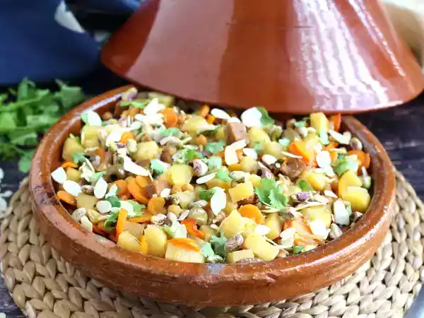 Recipe Vegetarian tagine with seitan