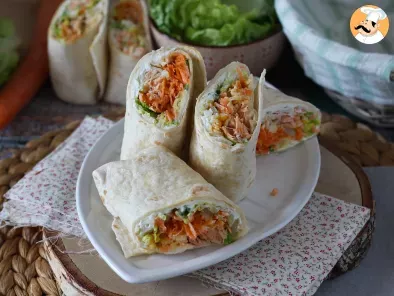 Recipe Salmon wraps, the perfect and practical sandwich to take everywhere