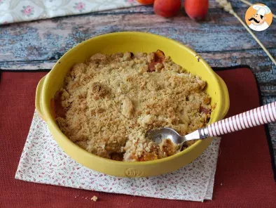 Recipe Apricot crumble, the super comforting melting and crunchy dessert