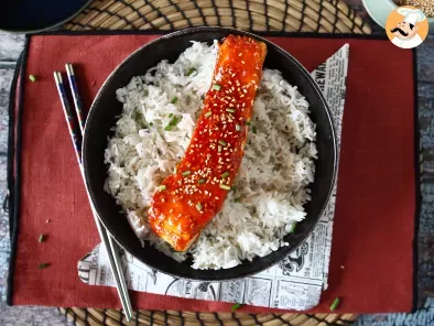Recipe Korean style salmon with gochujang sauce ready in 8 minutes