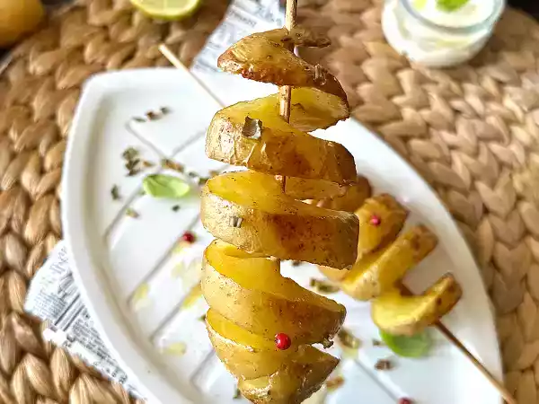 Recipe Baked spiral potatoes